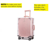 Carvallo Koffertäckning Transparent | Stöv- & vattenskydd | Återanvändbar | Passar för 18–30 tum hårdskalväskor Carvallo