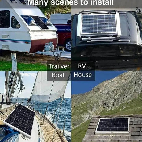 Carvallo Mobilis 100W Solarladdare | Vattentät & Bärbar | Dubbelutgång 12V–24V | För Bil, Motorcykel, Båt & Husbil Carvallo