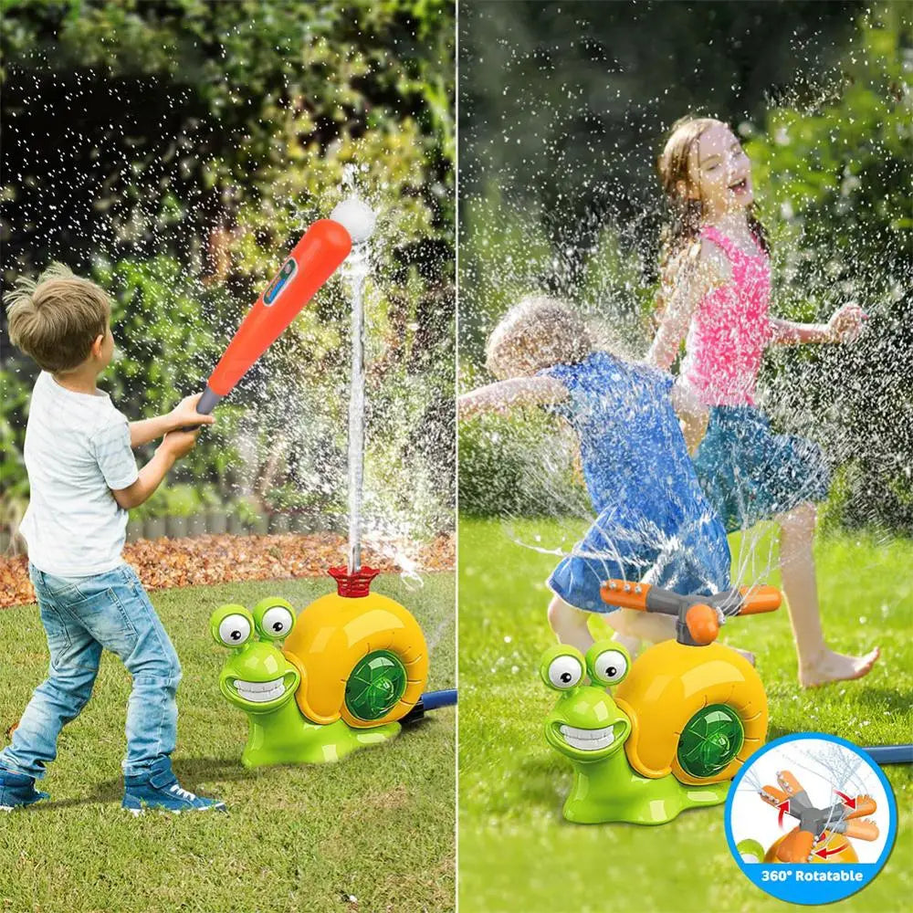Carvallo Vattensprinkler-leksak | Rolig trädgårdssnigel | För barn från 3 år | Sommar-sprutkul i trädgården & pool Carvallo