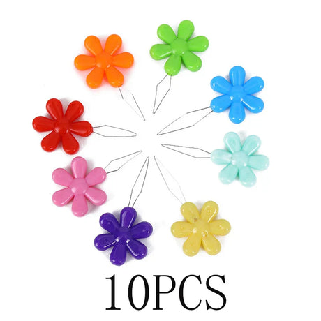 Carvallo Nadelträdare Set Mångfärgad | Trädhjälp för seniorer & nybörjare | Blomform | 10–50 stycken Slumptal Carvallo