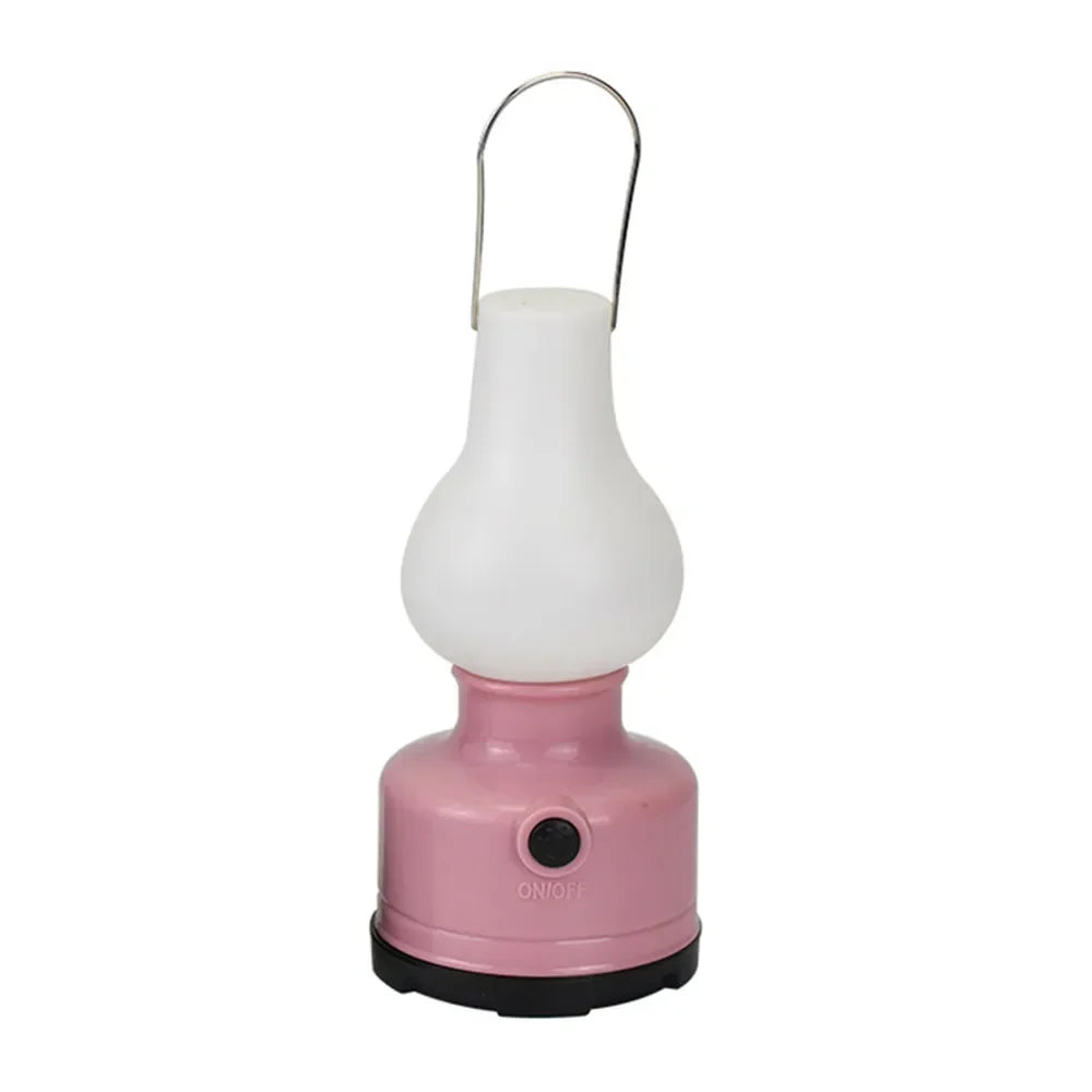 Carvallo CampLight | Bärbar utomhuslampa | 2 ljuslägen & vattentålig | För tält, vandring & trädgård – Grön/Rosa Carvallo