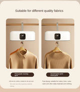 Bärbar elektrisk klädtork med fjärrkontroll – Snabb torkning & kompakt tvättlösning Carvallo