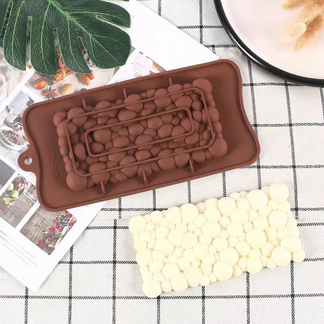 Carvallo Silikonform | 3D-chokladform i Dubai-design | Tunna plattor & fondant | För praliner, dekoration & bakverk Carvallo