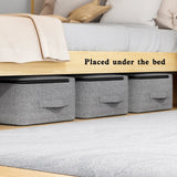 Carvallo Förvaringsväska | Extra Stor & Fällbar | Med Insynsfönster & Dragkedja | Cationic Tyg Grå Carvallo