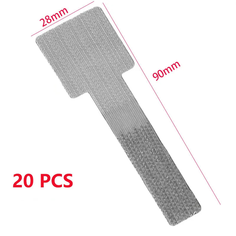 Carvallo Återanvändbara kardborre-bandslingor | Självhäftande & Justerbar | Nylon-kabelhantering för skrivbord & hem Carvallo
