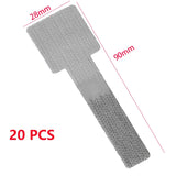 Carvallo Återanvändbara kardborre-bandslingor | Självhäftande & Justerbar | Nylon-kabelhantering för skrivbord & hem Carvallo