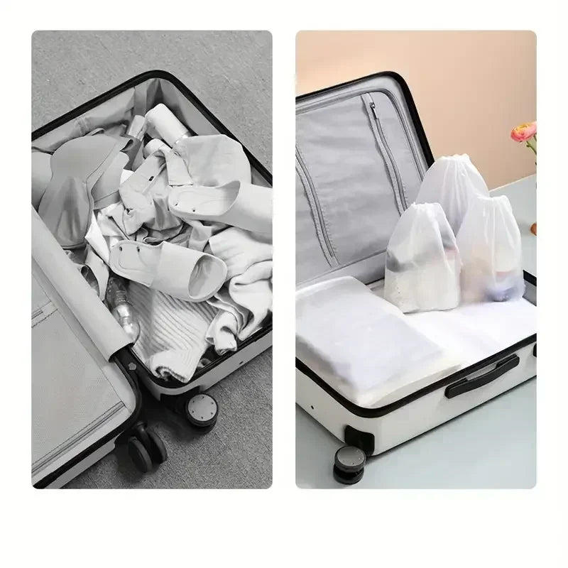 Carvallo Skopåse Set | Vattentät & Transparent | 10-pack | Platsbesparande & Mångsidig Carvallo