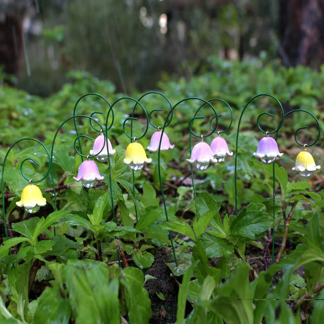 Carvallo Ewige Kungsängslilja | 9-delat Feodags-Dekorationsset | Miniatyrfigurer för Krukväxter, Bonsai & DIY-Landskap Carvallo