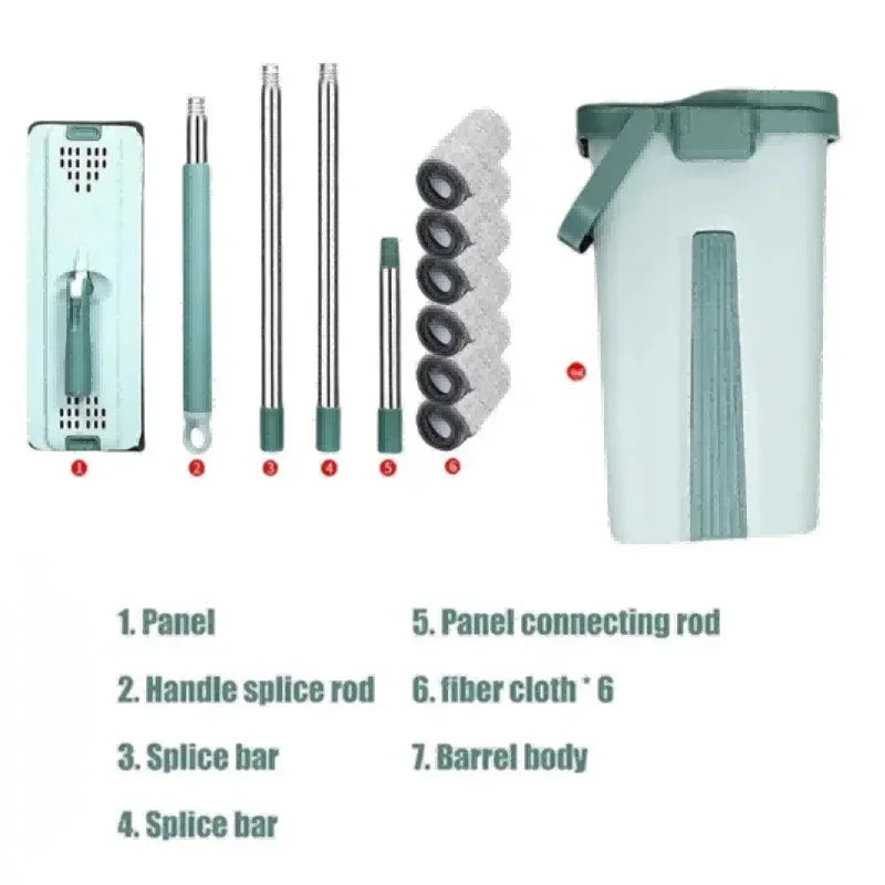 Carvallo CleanGlide | Handsfree urvridningssystem | 360° vridhuvud | För våtrengöring & torr rengöring Carvallo