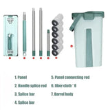 Carvallo CleanGlide | Handsfree urvridningssystem | 360° vridhuvud | För våtrengöring & torr rengöring Carvallo