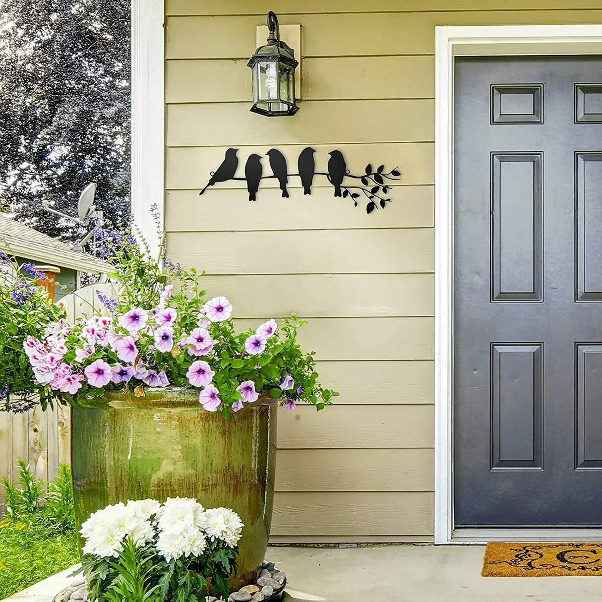 Birdsong Väggdekoration – Stämningsfulla Sittande Fåglar Carvallo