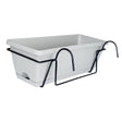 Carvallo planter box | For balcony railing | With drainage tray & suspension | Robust & weatherproof Carvallo