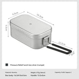 Carvallo Lunchbox med tryckutjämning | Ultralätt & Robust | I aluminium | 0,65L / 1,3L Carvallo