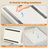 Carvallo SlideMaxx | Utdragbar organiser utan borrning | Stabil hylla för kryddor och förråd | Kolstål Beige Carvallo