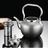 Royallure Hammarskuren Rostfritt Stål Kittel med Inbyggd Sil – 1.2–2 L Utomhus & Spis redo Carvallo