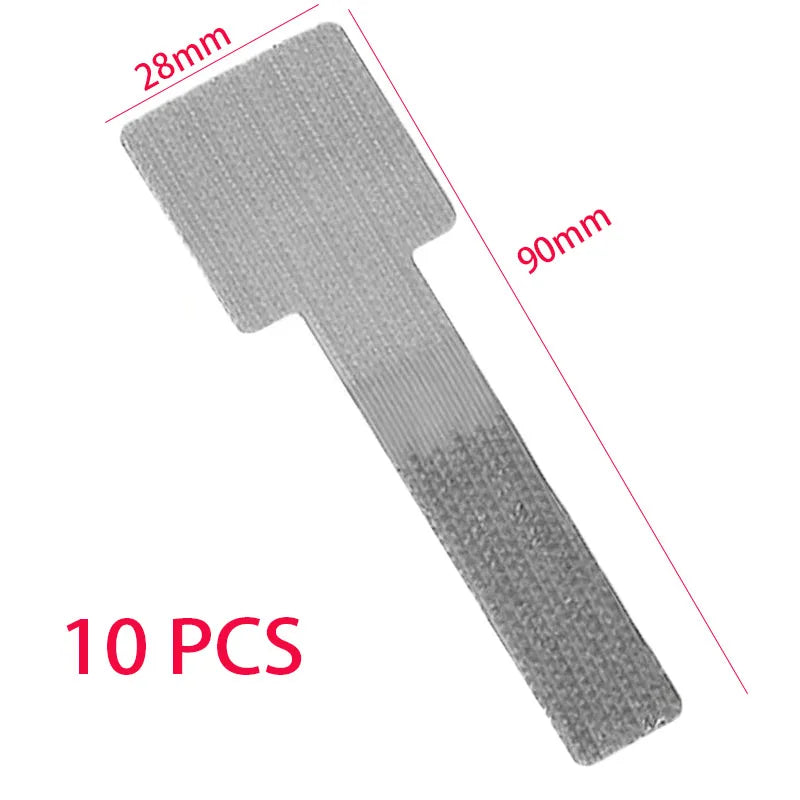 Carvallo Återanvändbara kardborre-bandslingor | Självhäftande & Justerbar | Nylon-kabelhantering för skrivbord & hem Carvallo