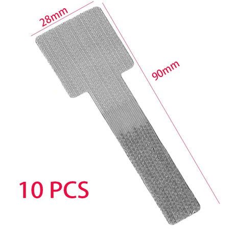 Carvallo Återanvändbara kardborre-bandslingor | Självhäftande & Justerbar | Nylon-kabelhantering för skrivbord & hem Carvallo