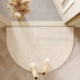 Halvkrets dörrmatta – Halkfri och dekorativ | För inomhus- och utomhusbruk, hall och vardagsrum Carvallo