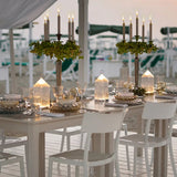 Carvallo Kristall-taklampa | Dimbar LED-ljus | USB-laddningsbar & trådlös | För inomhus & utomhus Carvallo