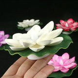 Carvallo Lotuslampa LUMILYA | LED Vattensensor | Varmvitt ljus | För damm, trädgård & fester Carvallo