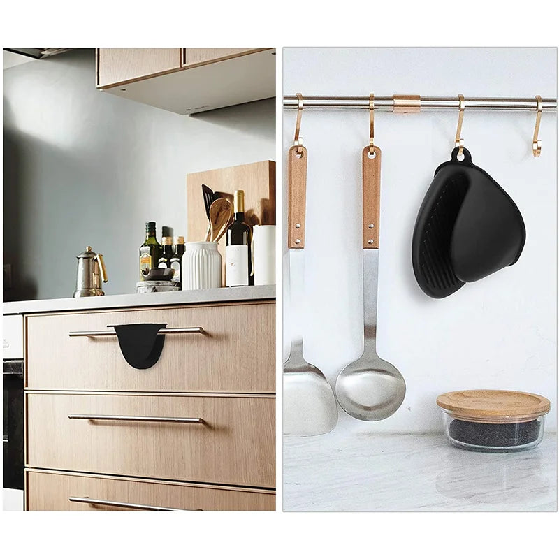 Carvallo Topfhandskar GRIPPURA Duo | Värmebeständiga & Halosäkra | 2-pack Mini-ugnshandskar | För matlagning & bakning Carvallo