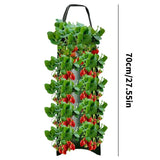 Carvallo Planter bag with 4/6/8/10 openings | Hanging & Breathable | For strawberries, tomatoes & herbs | Durable canvas fabric Carvallo