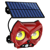 Carvallo Solar Vägglampa Uggla | Rörelsesensor & 3 Läge för Ljus | Väderbeständig IP54 | Trädgårdsdekor Carvallo