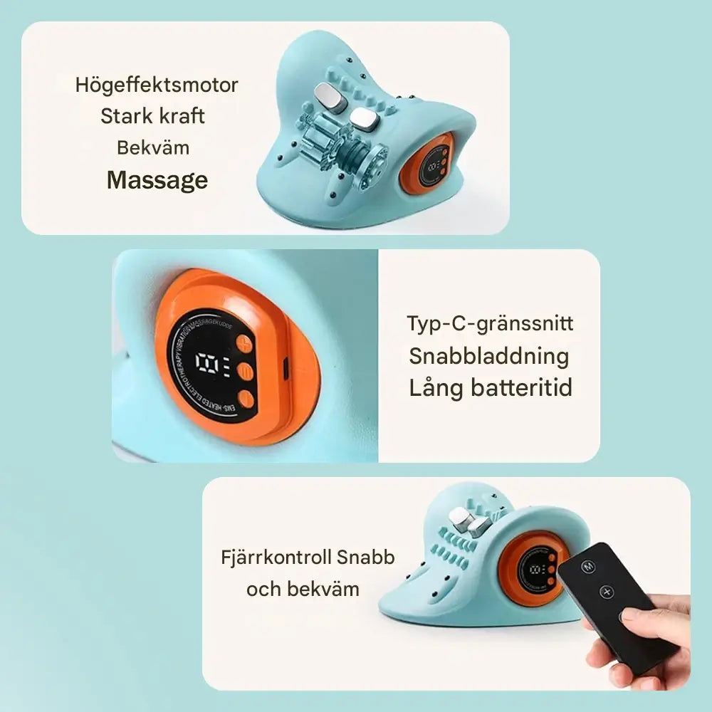 ThermaEase - Elektrisk Nackmassagekudde med Värme och EMS-teknologi-Electric Massagers-BB-Hemnix