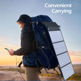 Carvallo Solpanel SolarXplore 300 | 300 W effekt | USB & DC-utgång | PET-belagd & Vattentät | Bärbar kraft för utomhus & resor Carvallo