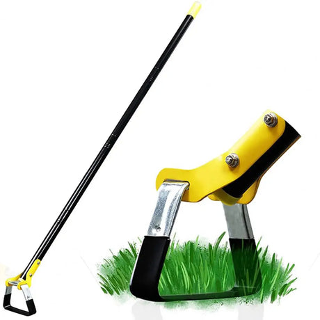 Carvallo Ogräs Hacka teleskopisk | 160 cm rostfritt stål | Rostfri & matt borstad | Delbar & ergonomisk Carvallo