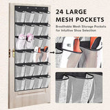 Carvallo-skoorganisatör Ordivo 24-fack | Hängande & Platsbesparande | 150 × 55 cm | För skor, strumpor & tillbehör Carvallo