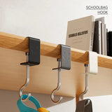 Carvallo Justerbar Skrivbordskrok | Utan borrning | Bärbar & Multifunktionell | För väskor, hörlurar & tillbehör Carvallo