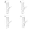 Carvallo Radiator Hook Set | 4-Pack | Space-Saving & Transparent | For Bathroom & Kitchen Carvallo