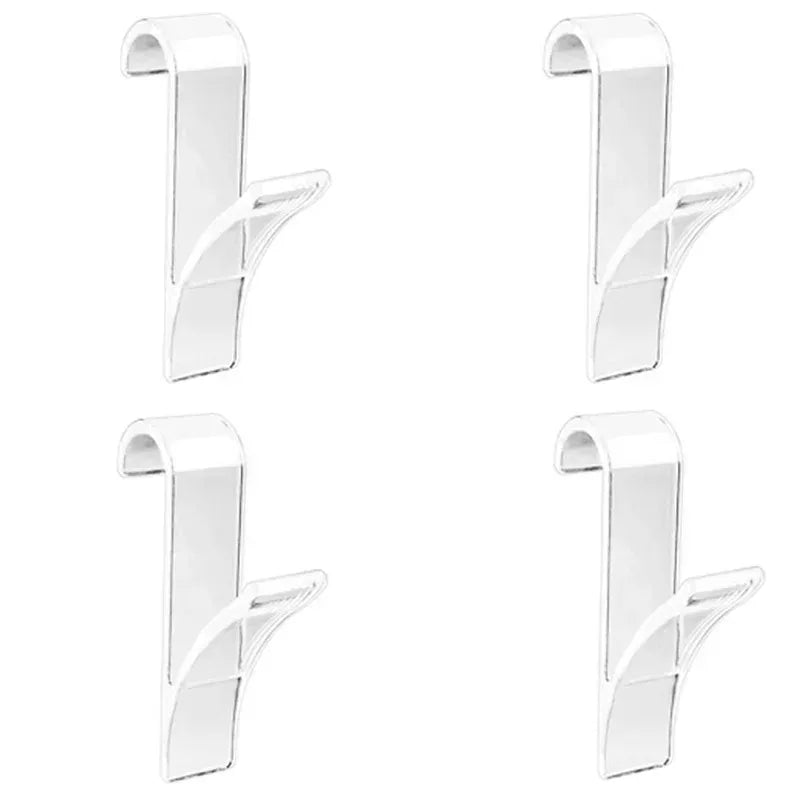 Carvallo Radiator Hook Set | 4-Pack | Space-Saving & Transparent | For Bathroom & Kitchen Carvallo