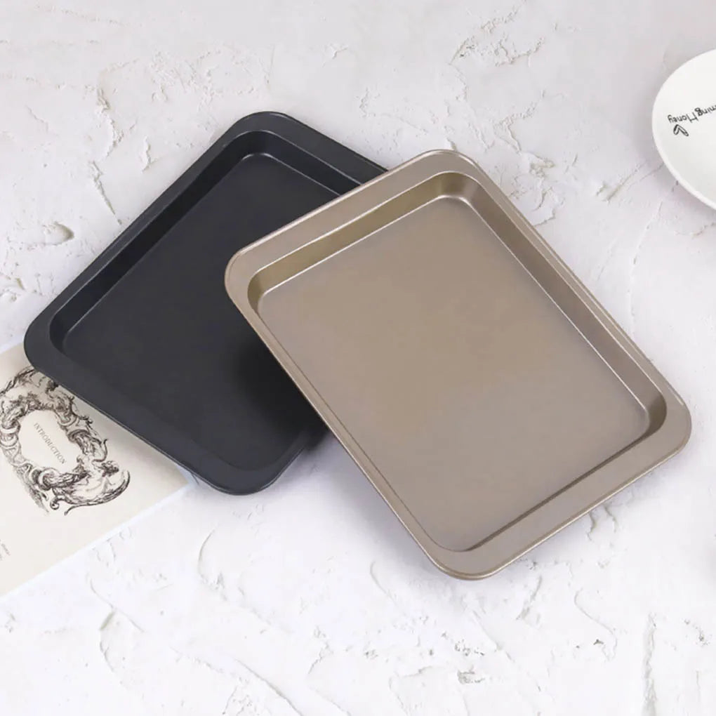 Carvallo Rektangulär Bakform i Rostfritt Stål med Non-stick Beläggning | Ugnsplåt för Kakor, Tårtor & Gratinéer | Professionellt Bakningstillbehör för Hemmet & Bageri Carvallo