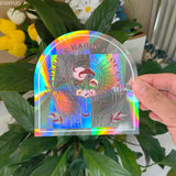 Carvallo fönsterdekal solfångare | Självhäftande med 3D-regnbågseffekt | För fönster, väggar & dekoration Carvallo