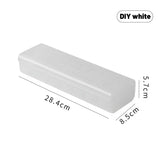 Carvallo Transparent Förvaringslåda för Datakablar | Firkantig Kabelbox i Plast | Skrivbordsorganisatör för Hörlurar, Laddare & Kontorsmaterial Carvallo