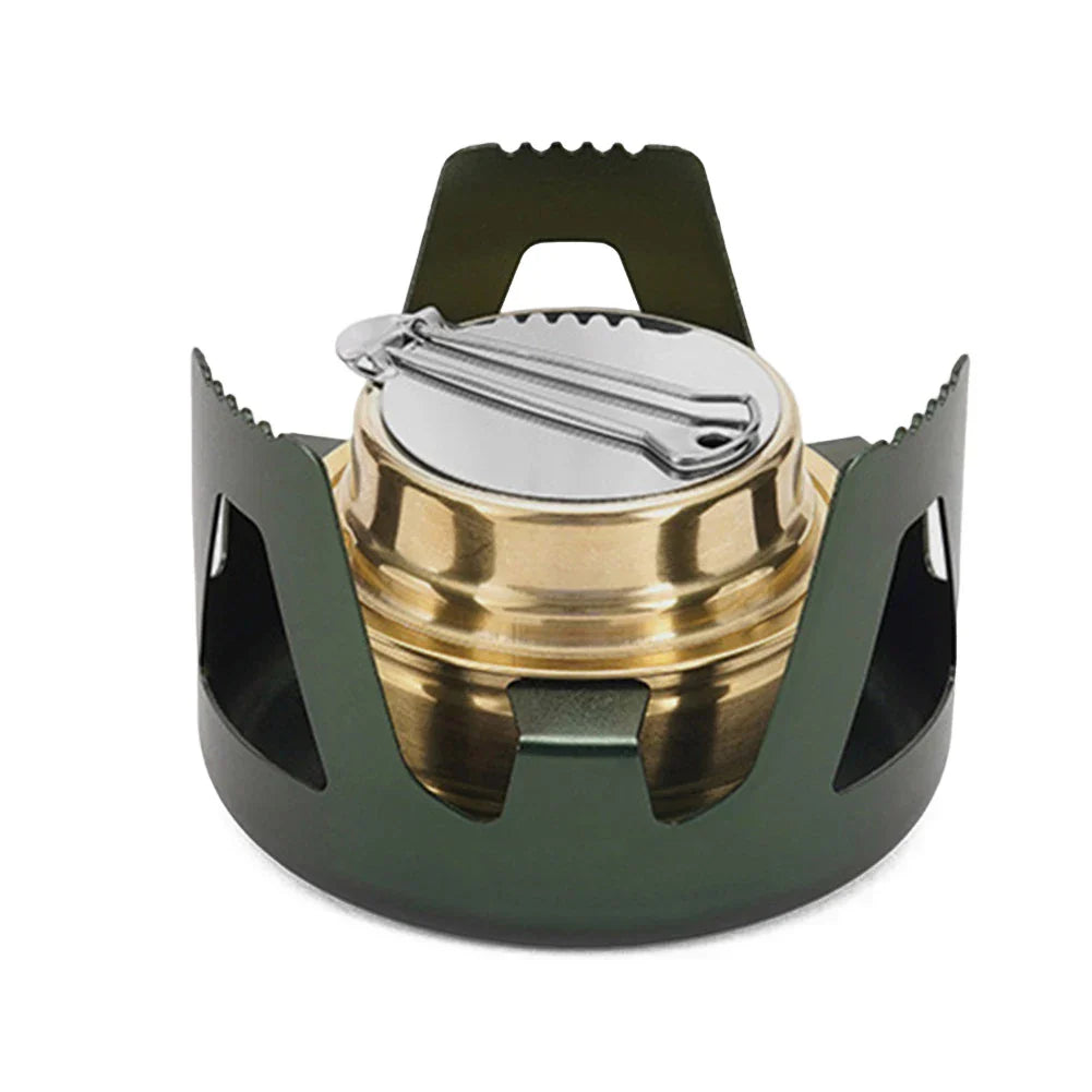 Carvallo Utomhus Spirituskök | Justerbar Flamma | 360° Rundbränning | Kompakt & Stabil Carvallo