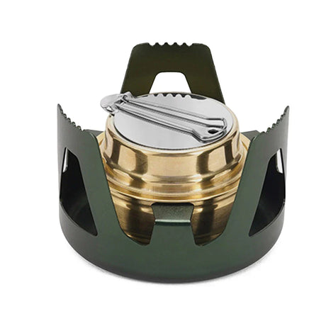 Carvallo Utomhus Spirituskök | Justerbar Flamma | 360° Rundbränning | Kompakt & Stabil Carvallo