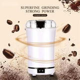 Carvallo Elektrisk Kaffekvarn & Kryddkvarn | Rostfria blad & justerbara malningsnivåer | Bärbar & mångsidig | 10–30 sek. Snabbmalning Carvallo