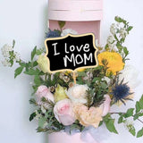 Carvallo GreenNote Wood | 10-pack tavlor av trä | Återanvändbara trädgårdsmarkörer för rabatter, krukor & balkong Carvallo