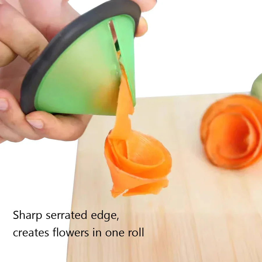 Carvallo Sallads-Konstverktyg Set | Rostfritt Stål Spiralskärare & Grönsakskniv | För Morötter & Gurkor | Carvallo™ Carvallo