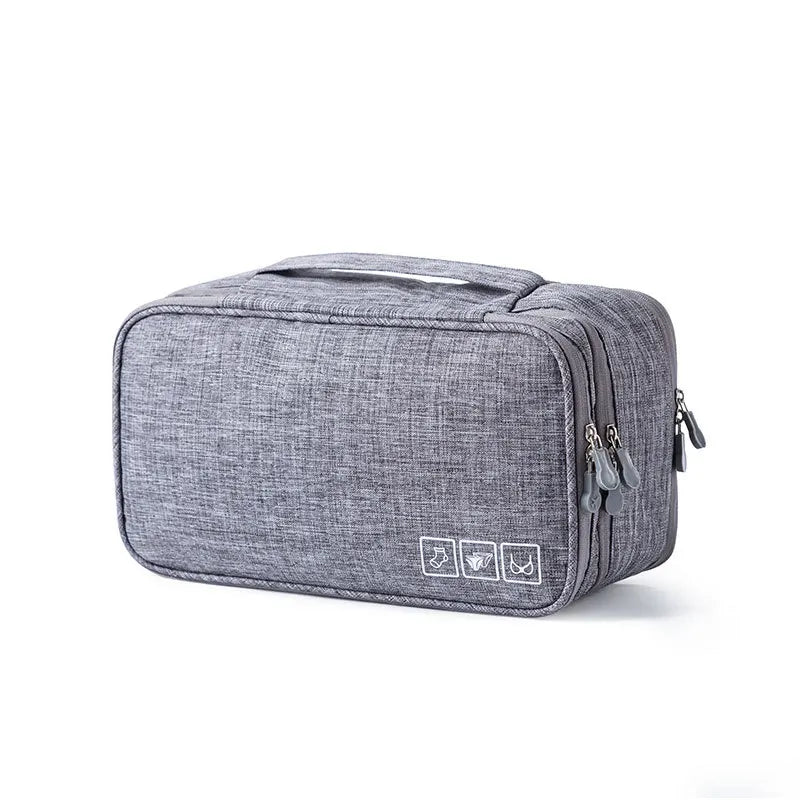 Carvallo-Organizer Travinelle | Fällbar resväska med 3 fack | Vattentät & Transparent | 30 × 17 × 13 cm Carvallo