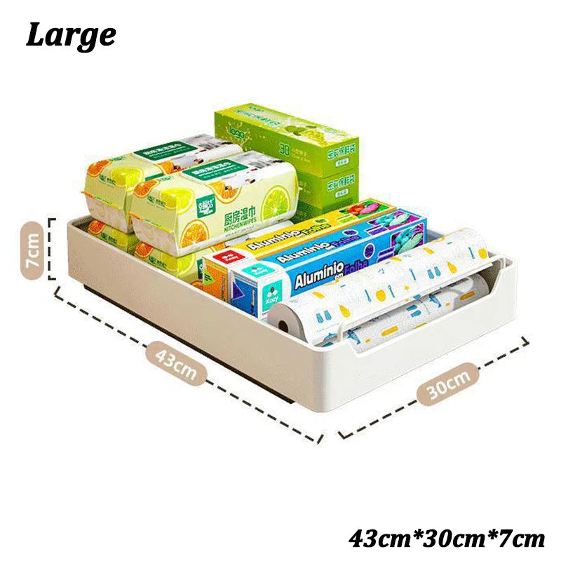 Carvallo SlideMaxx | Utdragbar organiser utan borrning | Stabil hylla för kryddor och förråd | Kolstål Beige Carvallo