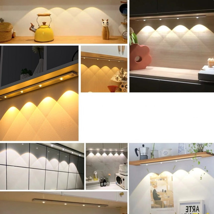 Royelux Rörelsesensor LED Skåplampa – Ultra-tunn, USB-laddningsbar och dimbar Carvallo