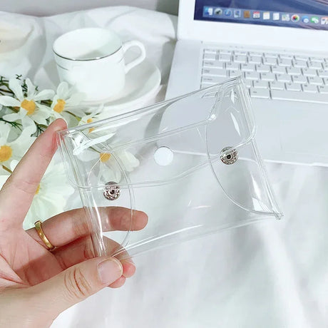 Carvallo Kosmetiktasche Transparent | Laser-effekt Kulturbeutel | För smink, pennor & resor | Vattentät & stilig Carvallo