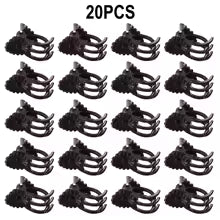 Carvallo Orchid | 20-pack växtklipp för orkidéer & klätterväxter | Återanvändbar & UV-beständig | I grönt eller kaffebrun Carvallo