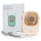 Carvallo Bärbar Nackfläkt | Uppladdningsbar & Multifunktionell | För Utomhus, Resor & Hemma Carvallo