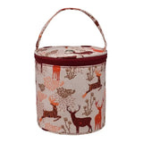 Carvallo Garn-väska | Cylindrisk ullpåse i polyester | Kompakt & Bärbar | För virknings- & sticktillbehör Carvallo