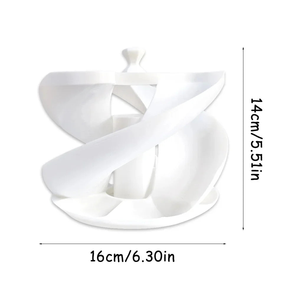 Carvallo RollEgg | Automatisk 3D-rullmekanism | Platsbesparande organizer | För upp till 18 ägg Carvallo